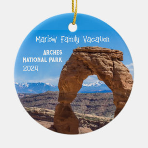 Arches Family Vacation Personalized Ornament