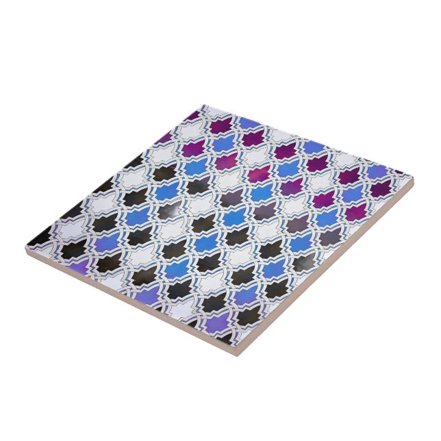 Arches Geometric Pattern Ceramic Tile (Side)