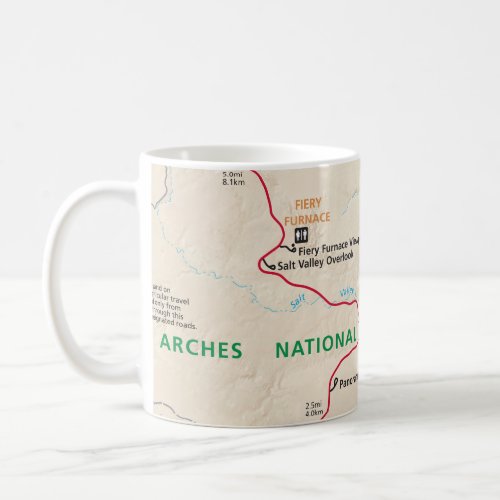 Arches map mug