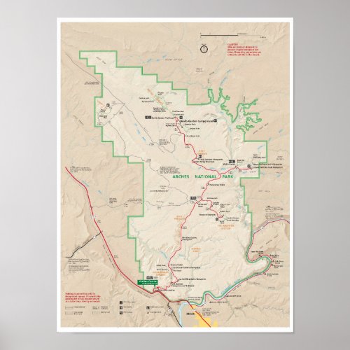 Arches map poster