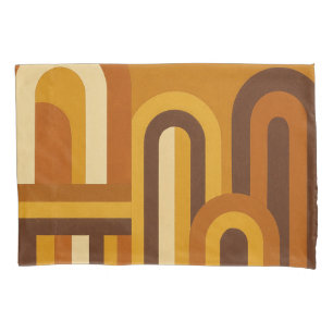 Arches Mid Century Modern Geometric Design Pillow Case