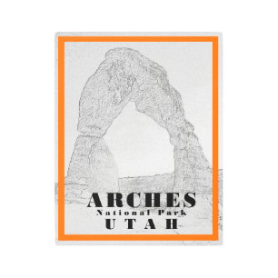 Arches National Park - 11 x 14 Metal Metal Print