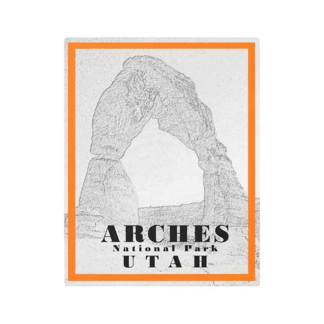 Arches National Park - 11 x 14 Metal Metal Print (Front)