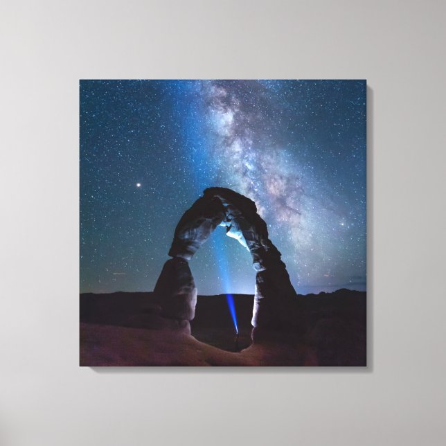 Arches National Park at night MOAB Canvas Print (Front)