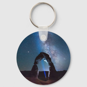 Arches National Park at night MOAB Keychain
