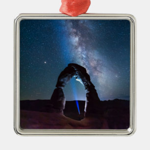 Arches National Park at night MOAB Metal Ornament