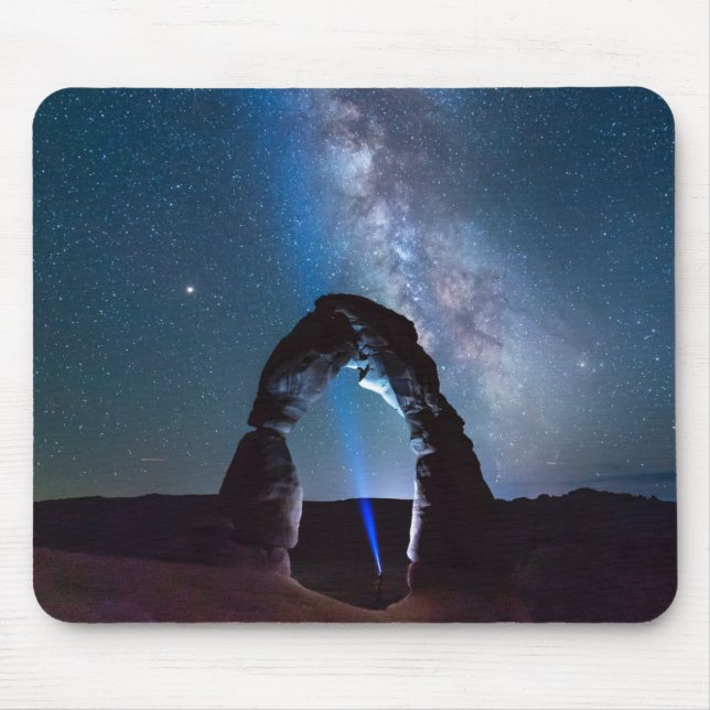 Arches National Park at night MOAB Mouse Pad (Front)