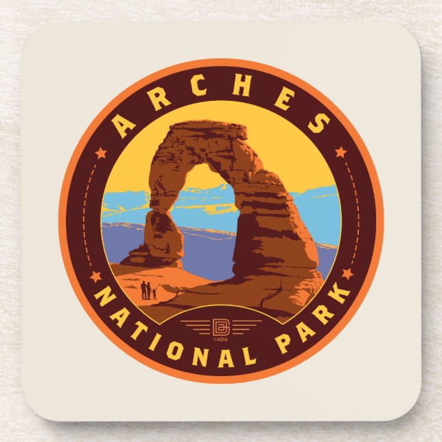 Arches National Park Beverage Coaster (Front)