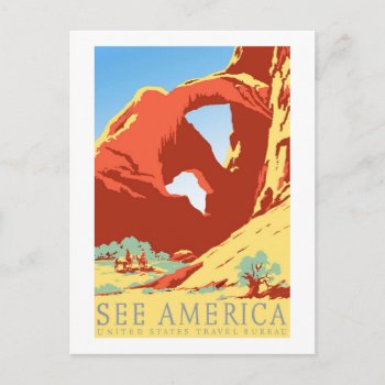 Arches National Park Colorado Co Vintage Travel Postcard by TravelYesteryear at Zazzle