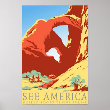 Arches National Park Colorado Co Vintage Travel Poster by TravelYesteryear at Zazzle