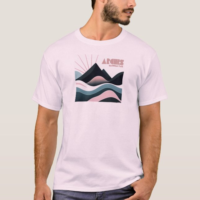 Arches National Park Colored Hills T-Shirt (Front)