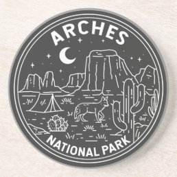 Arches National Park Delicate Arch Monoline  Coaster