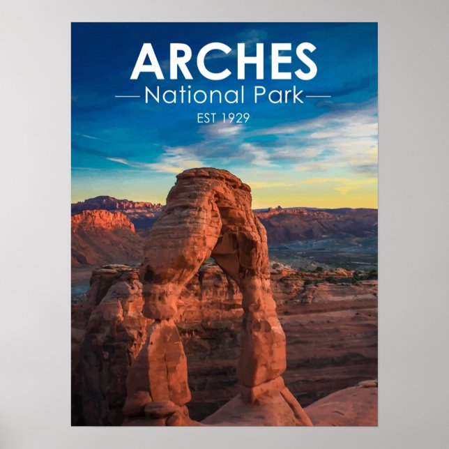 Arches National Park Delicate Arch Poster (Front)