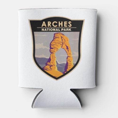 Arches National Park Delicate Arch Vintage Can Cooler