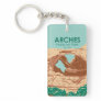 Arches National Park Double Arch Keychain