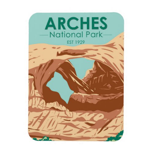 Arches National Park Double Arch Magnet