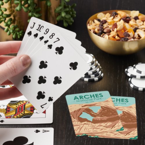 Arches National Park Double Arch Poker Cards