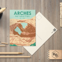 Arches National Park Double Arch Postcard