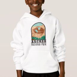 Arches National Park Double Arch Vintage  Hoodie