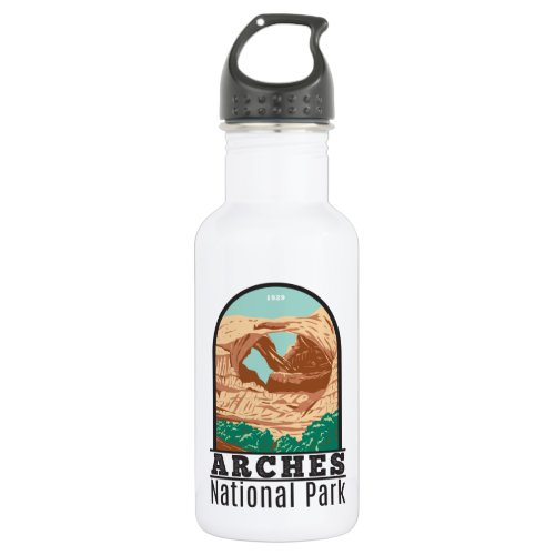 Arches National Park Double Arch Vintage Stainless Steel Water Bottle
