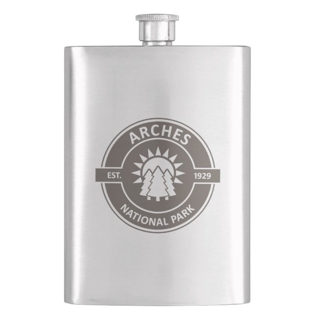 Arches National Park Flask (Front)