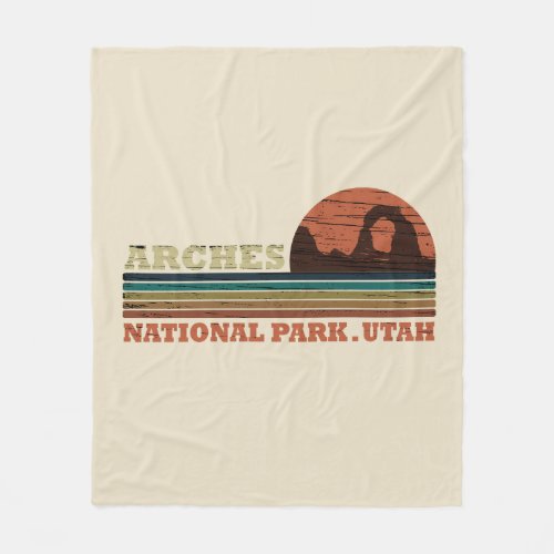Arches national park fleece blanket