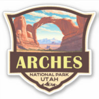 Arches National Park Illustration Retro