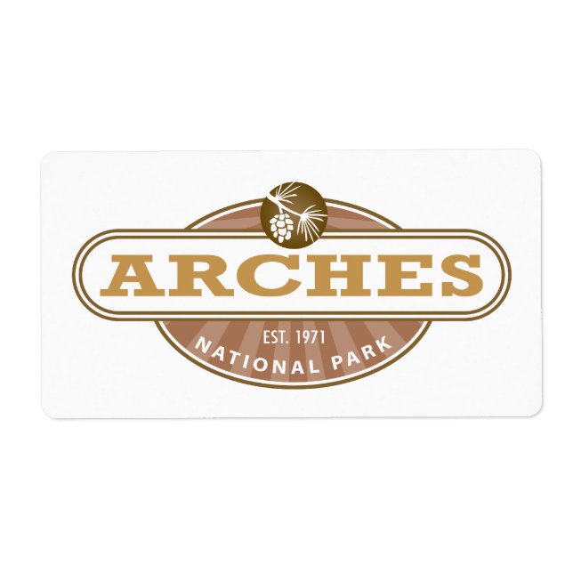 Arches National Park Label (Front)