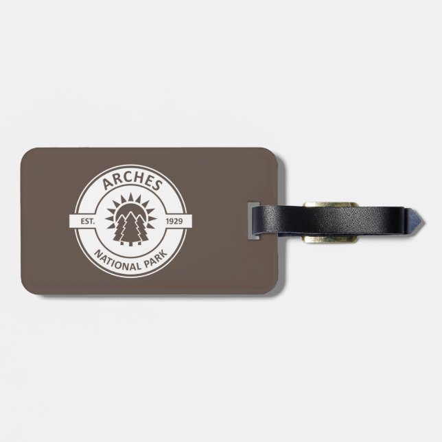 Arches National Park Luggage Tag (Back Horizontal)