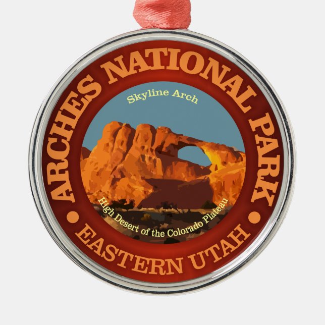 Arches National Park Metal Ornament (Front)