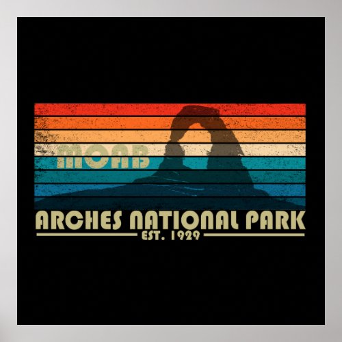 Arches national park Moab Poster