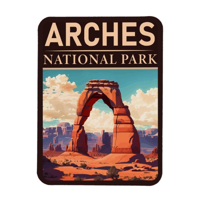 Arches National Park Moab Utah Delicate Arch Magnet (Vertical)