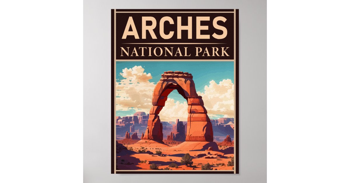 Arches National Park Moab Utah Delicate Arch Poster | Zazzle