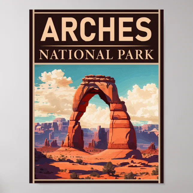 Arches National Park Moab Utah Delicate Arch Poster | Zazzle