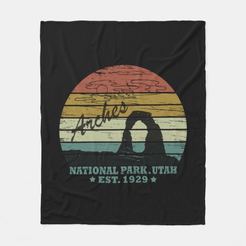 Arches national park Moab Utah Fleece Blanket