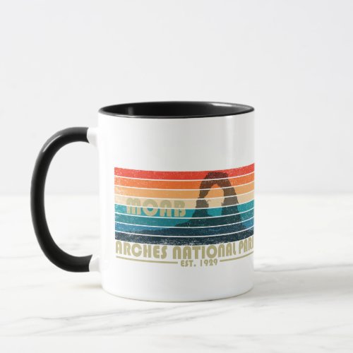 Arches National park Moab Utah vintage art Mug