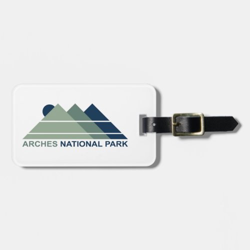 Arches National Park Mountain Sun Luggage Tag