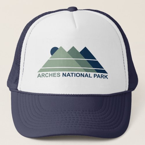 Arches National Park Mountain Sun Trucker Hat