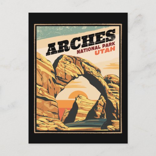 Arches National Park Outdoor Vintage  Postcard