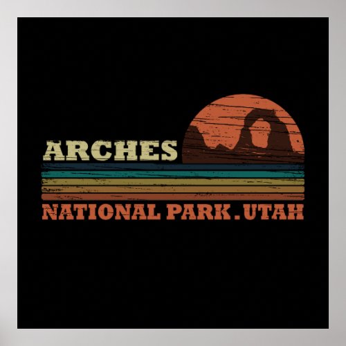 Arches national park poster