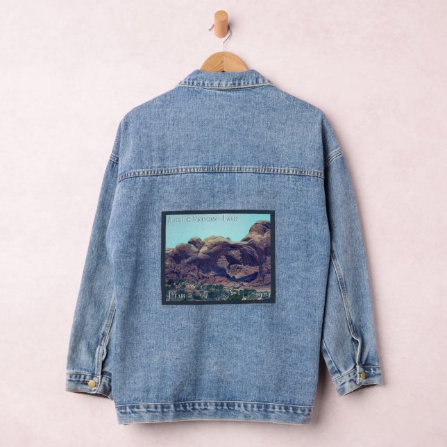 Arches National Park Poster Denim Jacket (Hangar)