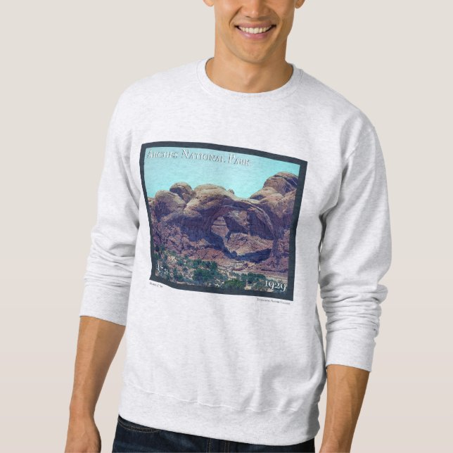 Arches National Park Poster Sweatshirt (Front)