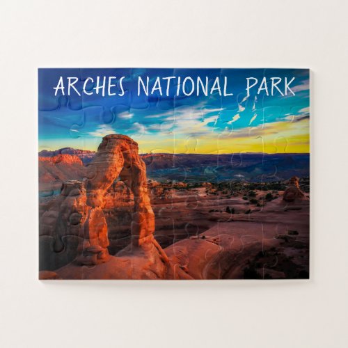 Arches National Park Pretty Landscape Beautiful Jigsaw Puzzle