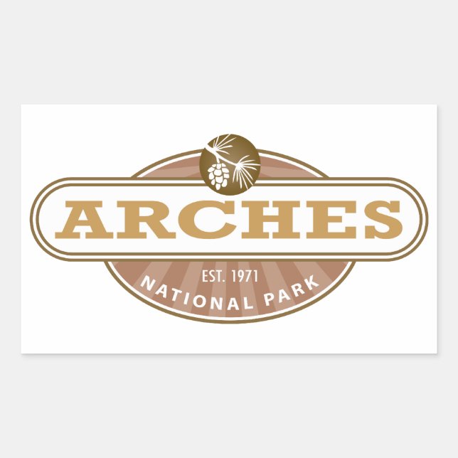 Arches National Park Rectangular Sticker (Front)