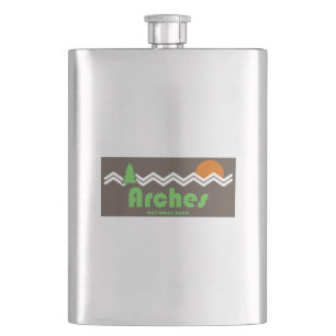 Arches National Park Retro Flask
