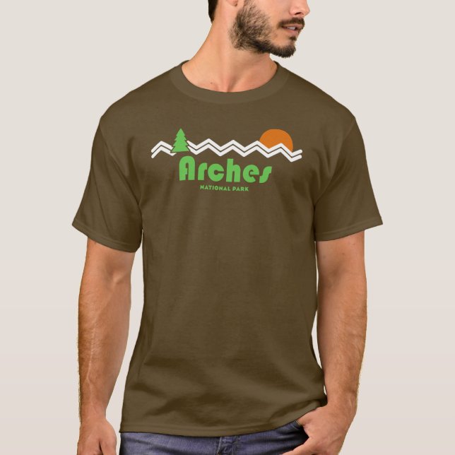 Arches National Park Retro T-Shirt (Front)