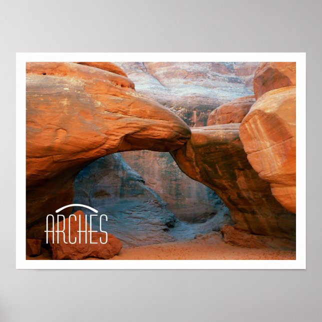 Arches National Park Rock Formations Poster (Front)