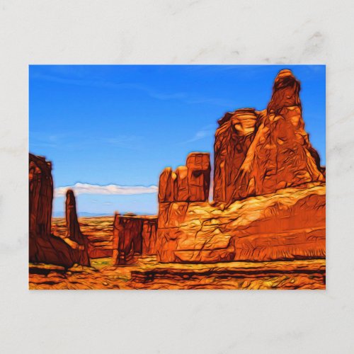 Arches National Park Rocks Postcard