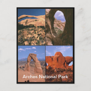 Arches National Park Sandstone Aches Photo Collage Postcard