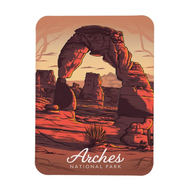 Arches National Park Sandstone Magnet (Vertical)